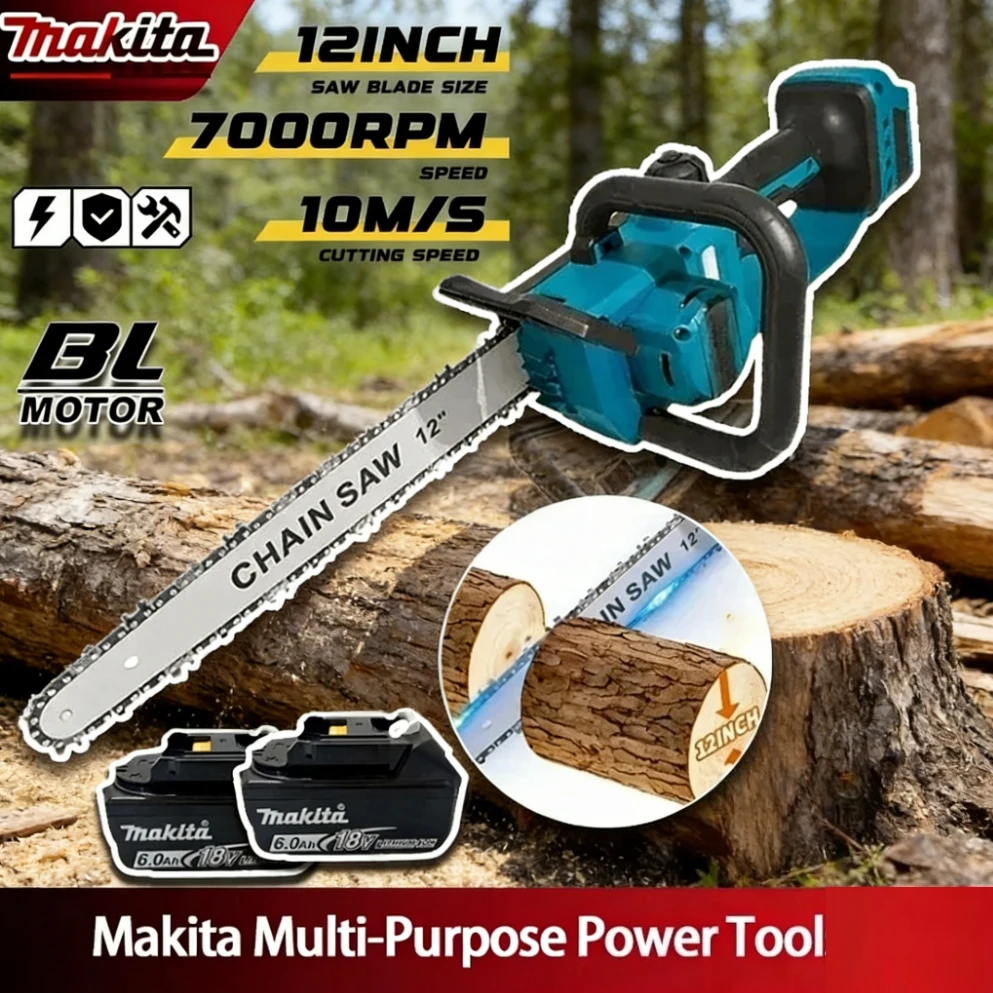 Аккумуляторная бесщеточная цепная пила Makita 2200 Вт, портативная, для садовых работ
Аккумуляторная бесщеточная цепная пила Makita 2200 Вт, портативная, для садовых работ