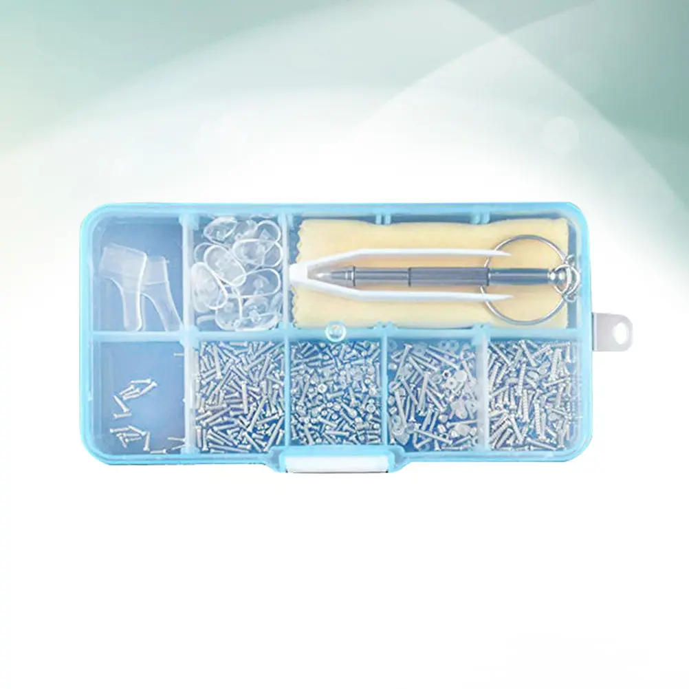 Self-Repairing Glasses Kit with Screws 100 Specs Glasses Nose Pads Eyewear Repair Tool Set for Eyeglasses Sunglasses
Self-Repairing Glasses Kit with Screws 100 Specs Glasses Nose Pads Eyewear Repair Tool Set for Eyeglasses Sunglasses