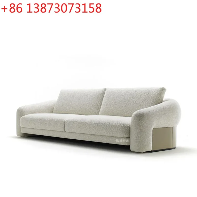 Italian minimalist living room fabric minimalist designer Nordic style special-shaped modern creative three-person sofa
Italian minimalist living room fabric minimalist designer Nordic style special-shaped modern creative three-person sofa
