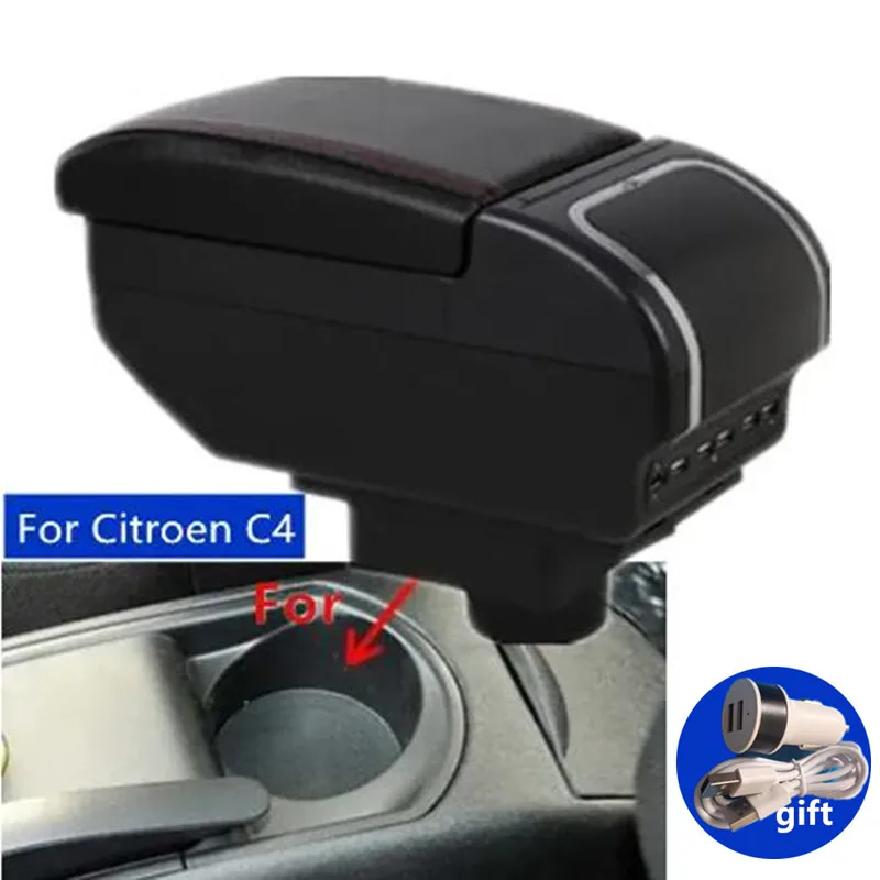 Подлокотник для Citroen C4 Hatchback 2004-2010, центральный ящик для хранения с подстаканником, пепельница, USB Interf, модернизация, автомобильные аксессуары
Подлокотник для Citroen C4 Hatchback 2004-2010, центральный ящик для хранения с подстаканником, пепельница, USB Interf, модернизация, автомобильные аксессуары