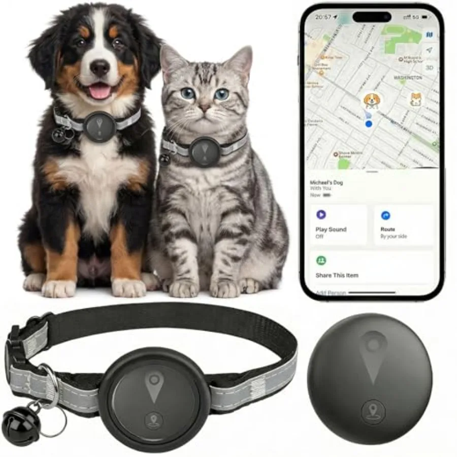 GPS Tracker for Dogs and Cats Smart Collar with Real-Time Location Tracking No Monthly Fee Compatible with iOS Find My Can Adju
GPS Tracker for Dogs and Cats Smart Collar with Real-Time Location Tracking No Monthly Fee Compatible with iOS Find My Can Adju