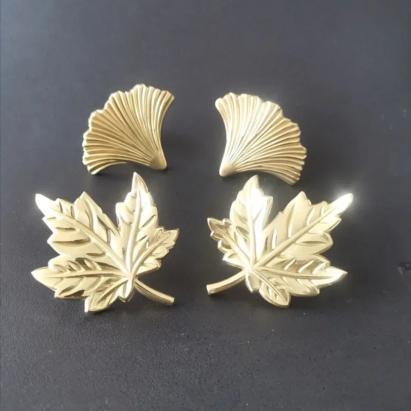 Creative Pure Copper Plant Modelling Pastoral Style Maple Ginkgo Leaf Drawer Cabinet Door Chest Cabinet Handle
Creative Pure Copper Plant Modelling Pastoral Style Maple Ginkgo Leaf Drawer Cabinet Door Chest Cabinet Handle