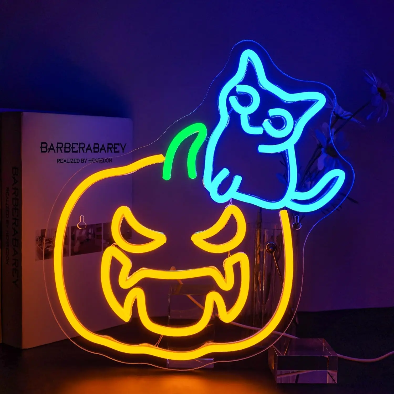 Pumpkin Cat Neon Sign Halloween Neon Sign For Wall Decor Dimmable Room Decoration Led Light Up Sign For Home Party Bar Club USB
Pumpkin Cat Neon Sign Halloween Neon Sign For Wall Decor Dimmable Room Decoration Led Light Up Sign For Home Party Bar Club USB