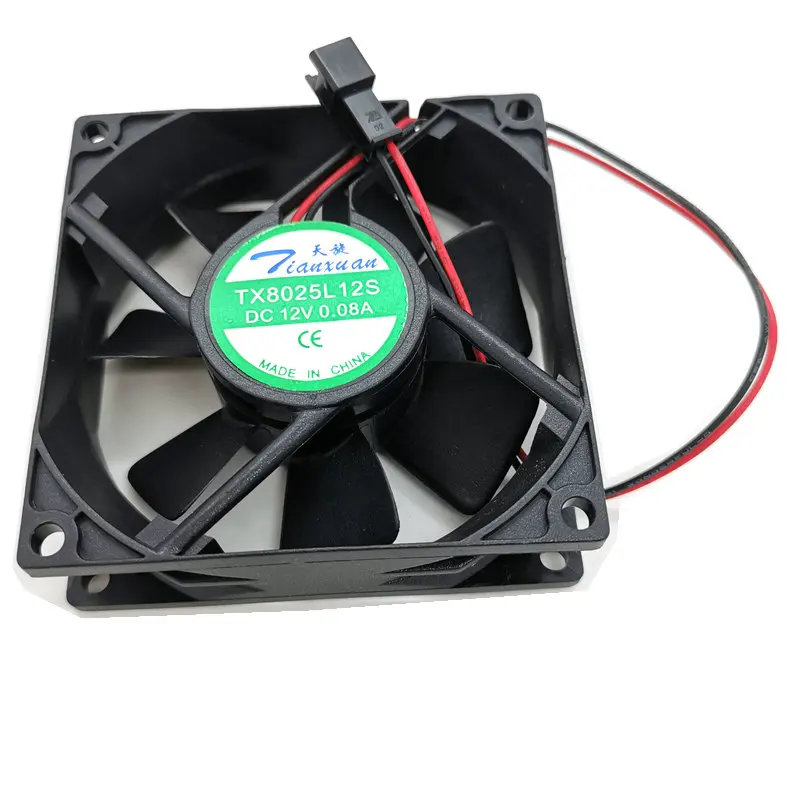 TX8025L12S 12V 0.08A 8CM 80x80x25mm quiet cooling fan TX8025H12S TX8025M12S
TX8025L12S 12V 0.08A 8CM 80x80x25mm quiet cooling fan TX8025H12S TX8025M12S