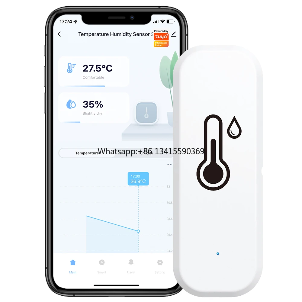 Wi-Fi Bluetooth Датчик температуры и влажности Гигрометр Термометр для Alexa, Google Home
Wi-Fi Bluetooth Датчик температуры и влажности Гигрометр Термометр для Alexa, Google Home