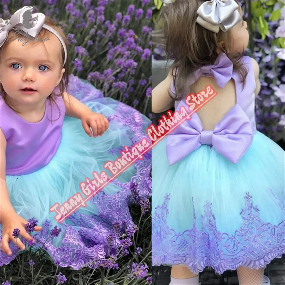 New Lavender Appliqué Cute Little Girl Christening Birthday Dress Short Fluffy Backless Bow Princess Holiday Gift
New Lavender Appliqué Cute Little Girl Christening Birthday Dress Short Fluffy Backless Bow Princess Holiday Gift