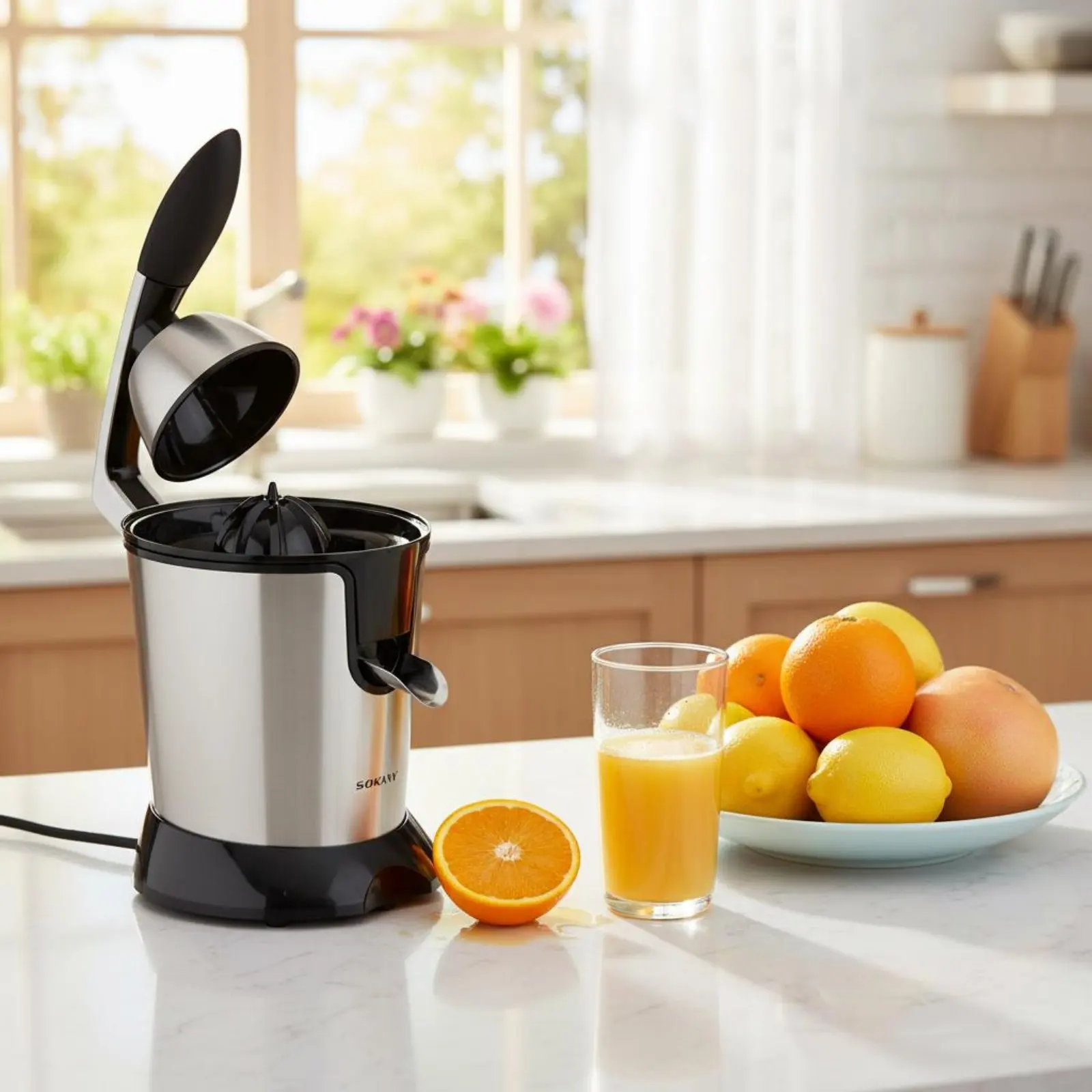 Electric Fruit Juicer Detachable Parts Stainless Steel Extract Press Lemon Press Extractor Comfortable Handle Kitchen Appliance
Electric Fruit Juicer Detachable Parts Stainless Steel Extract Press Lemon Press Extractor Comfortable Handle Kitchen Appliance