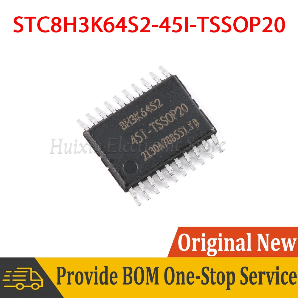 STC8H3K64S2 STC8H3K64S2-45I-TSSOP20 1T 8051 Microprocessor Microcontroller MCU SMD New and Original IC Chipset
STC8H3K64S2 STC8H3K64S2-45I-TSSOP20 1T 8051 Microprocessor Microcontroller MCU SMD New and Original IC Chipset