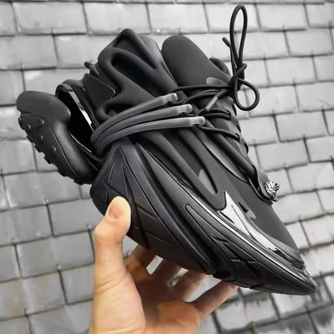 Flat Platform Daddy Shoes Women Patchwork Air Cushion Elastic Shoes Thick Sole Shock-Absorbing Spaceship Sneakers Unisex 2025
Flat Platform Daddy Shoes Women Patchwork Air Cushion Elastic Shoes Thick Sole Shock-Absorbing Spaceship Sneakers Unisex 2025