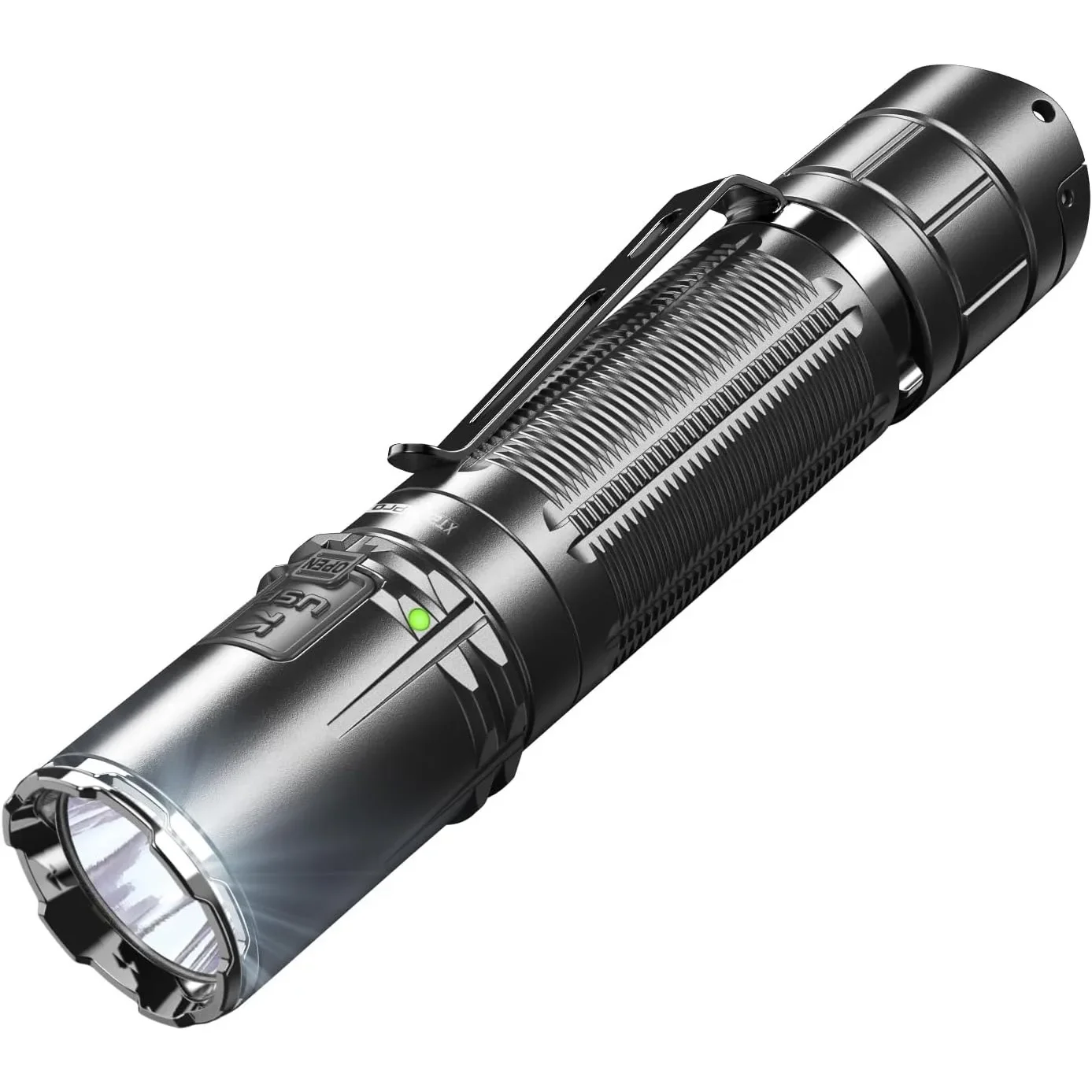Тактический фонарь Klarsus XT2CR Pro, сверхъяркий светодиодный фонарь 2100 люмен, карманный фонарик с двумя выключателями на задней панели
Тактический фонарь Klarsus XT2CR Pro, сверхъяркий светодиодный фонарь 2100 люмен, карманный фонарик с двумя выключателями на задней панели