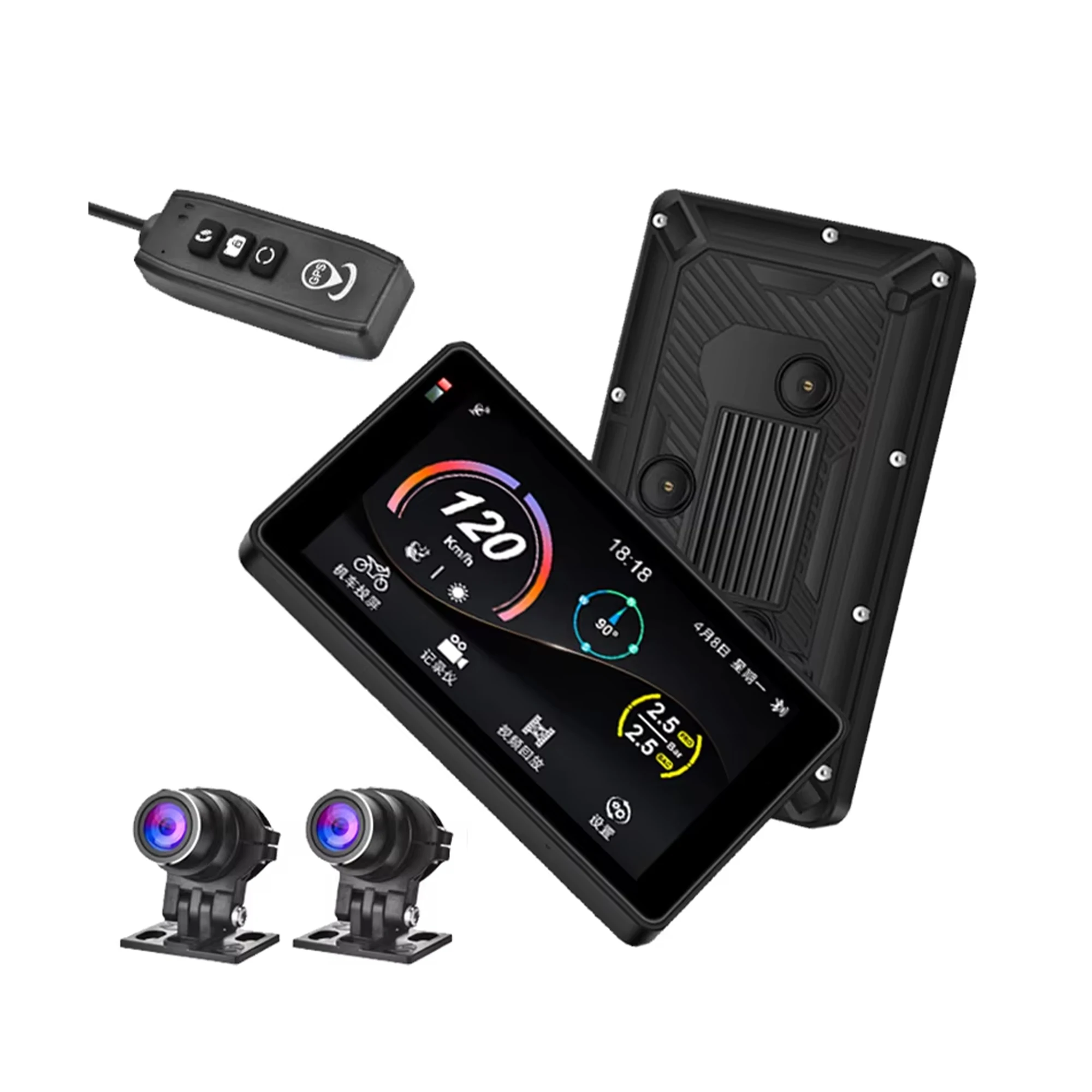 Newest 5 Inch Wifi GPS Smart Wireless Carplay Screen Motorcycle Dashcam 2K TPMS BT Driving Recorder
Newest 5 Inch Wifi GPS Smart Wireless Carplay Screen Motorcycle Dashcam 2K TPMS BT Driving Recorder