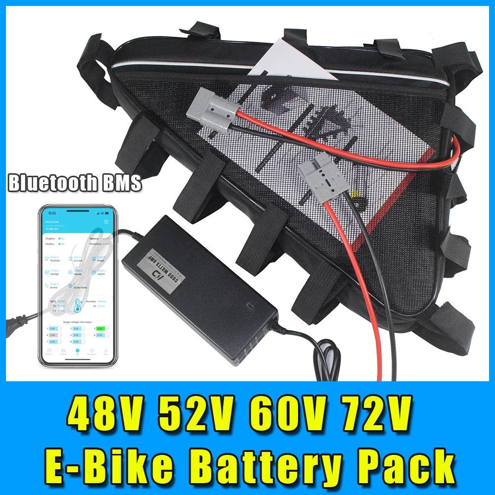 48 В 52 В 60 В 72 В 20 Ач 30 Ач 40 Ач аккумулятор для электронного велосипеда Bluetooth BMS 1000 Вт 2000 Вт 3000 Вт 4000 Вт треугольная сумка литиевая батарея
48 В 52 В 60 В 72 В 20 Ач 30 Ач 40 Ач аккумулятор для электронного велосипеда Bluetooth BMS 1000 Вт 2000 Вт 3000 Вт 4000 Вт треугольная сумка литиевая батарея