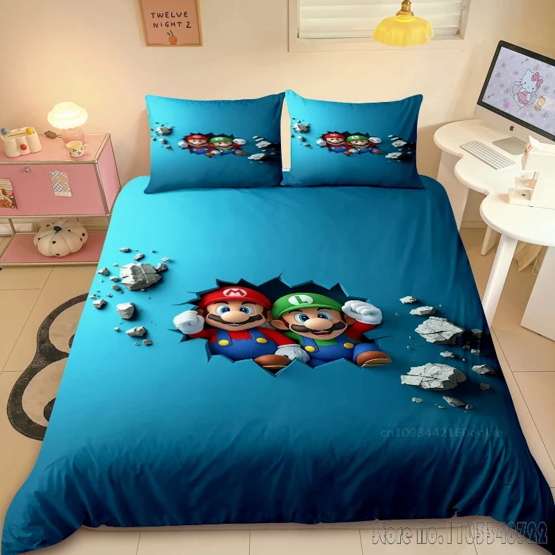 Горячие комплекты постельного белья в стиле аниме Super Mario Bros, детские пододеяльники, комплекты постельного белья Twin Single King, подарок для детей и взрослых
Горячие комплекты постельного белья в стиле аниме Super Mario Bros, детские пододеяльники, комплекты постельного белья Twin Single King, подарок для детей и взрослых