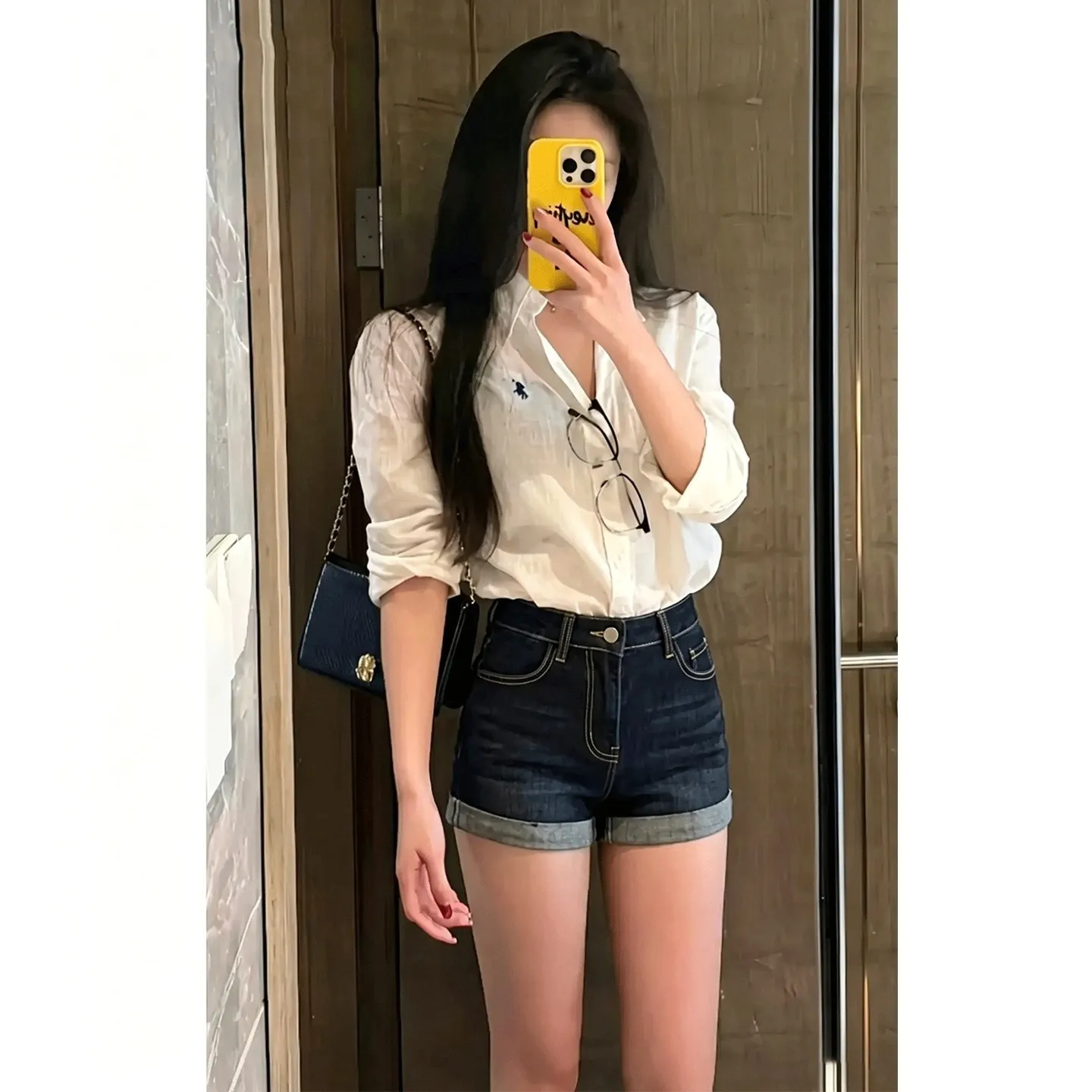 Retro High Waist Slimming Denim Shorts Women's Summer 2026 New Style Hot Pants A-Line Hip Covering Short Shorts Cotton Stretch
Retro High Waist Slimming Denim Shorts Women's Summer 2026 New Style Hot Pants A-Line Hip Covering Short Shorts Cotton Stretch