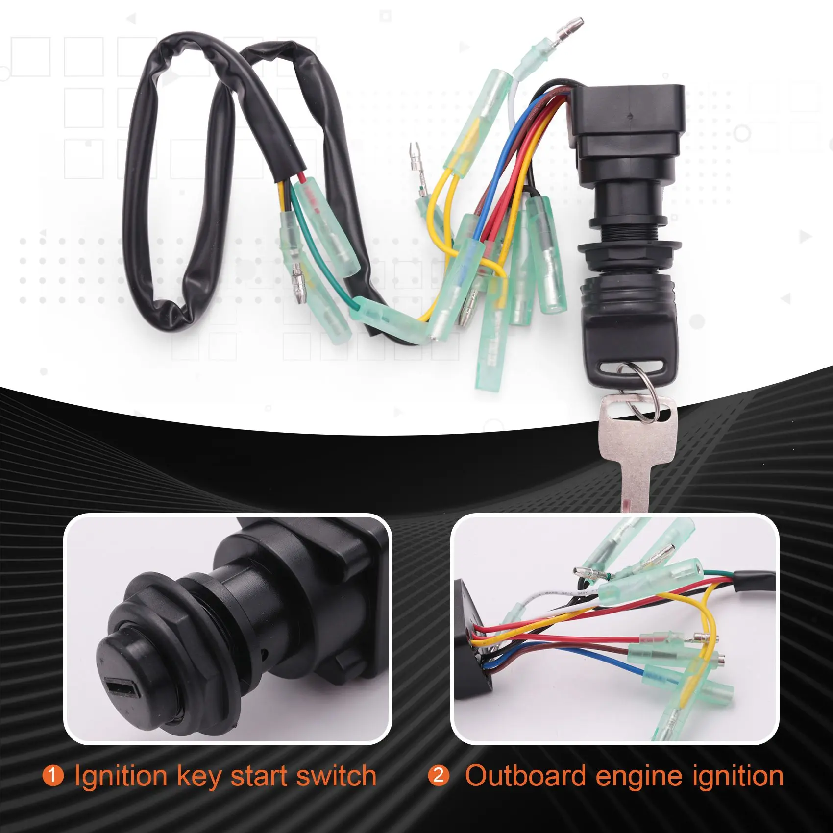 Hot Selling-Ignition Switch Key Assy For Outboard Motor Control Box 703-82510-43-00,Ignition Switch Key Assy For O
Hot Selling-Ignition Switch Key Assy For Outboard Motor Control Box 703-82510-43-00,Ignition Switch Key Assy For O