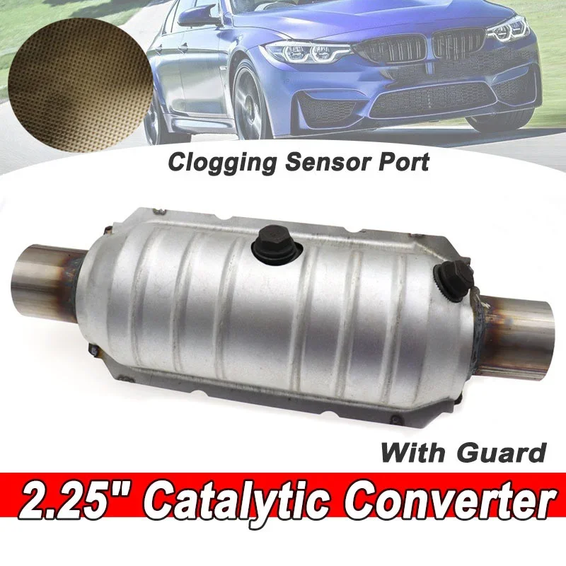 Universal 2.25in 5.7cm Catalytic Converter 400 holes High Flow 2x Clogging Sensor Port Stainless Steel Car Accessories
Universal 2.25in 5.7cm Catalytic Converter 400 holes High Flow 2x Clogging Sensor Port Stainless Steel Car Accessories