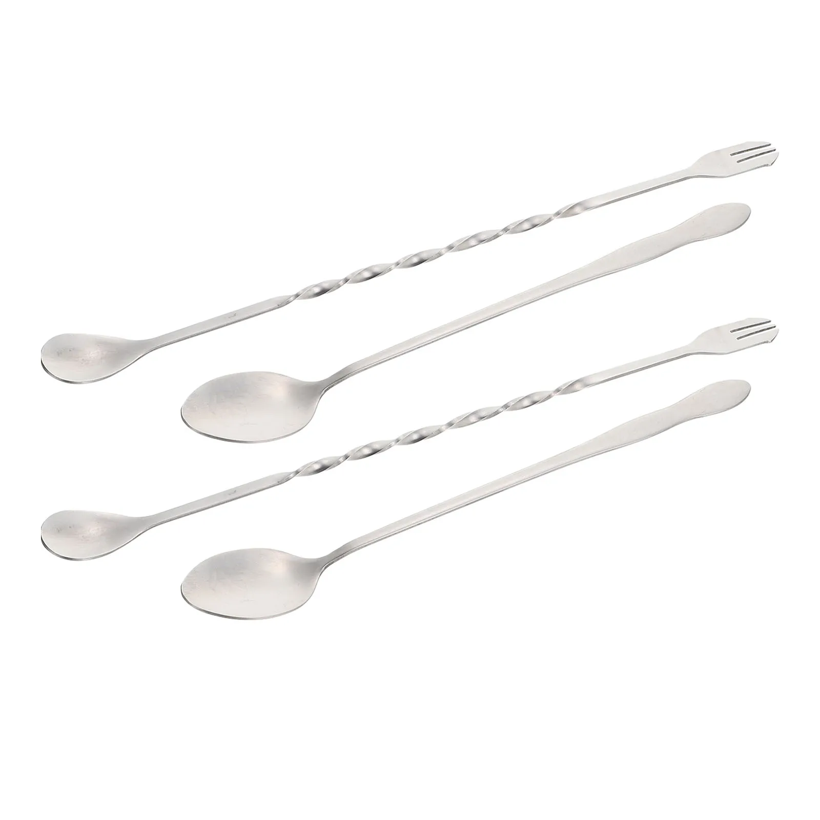4 Pcs Stainless Steel Cocktail Mixing Spoons Smooth Surface Easy Clean Multi Function Bar Stirrer Home Kitchen
4 Pcs Stainless Steel Cocktail Mixing Spoons Smooth Surface Easy Clean Multi Function Bar Stirrer Home Kitchen