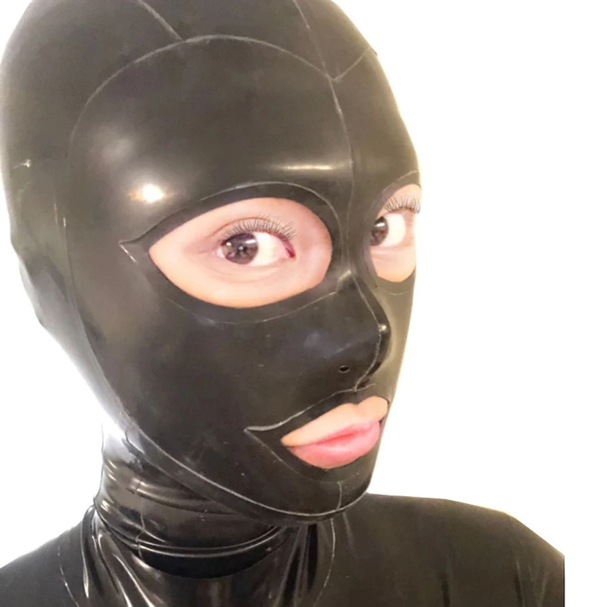 Solid Black Latex Hood With Back Zip Rubber Mask Sexy Costumes Handmade Headgear S-LM179
Solid Black Latex Hood With Back Zip Rubber Mask Sexy Costumes Handmade Headgear S-LM179