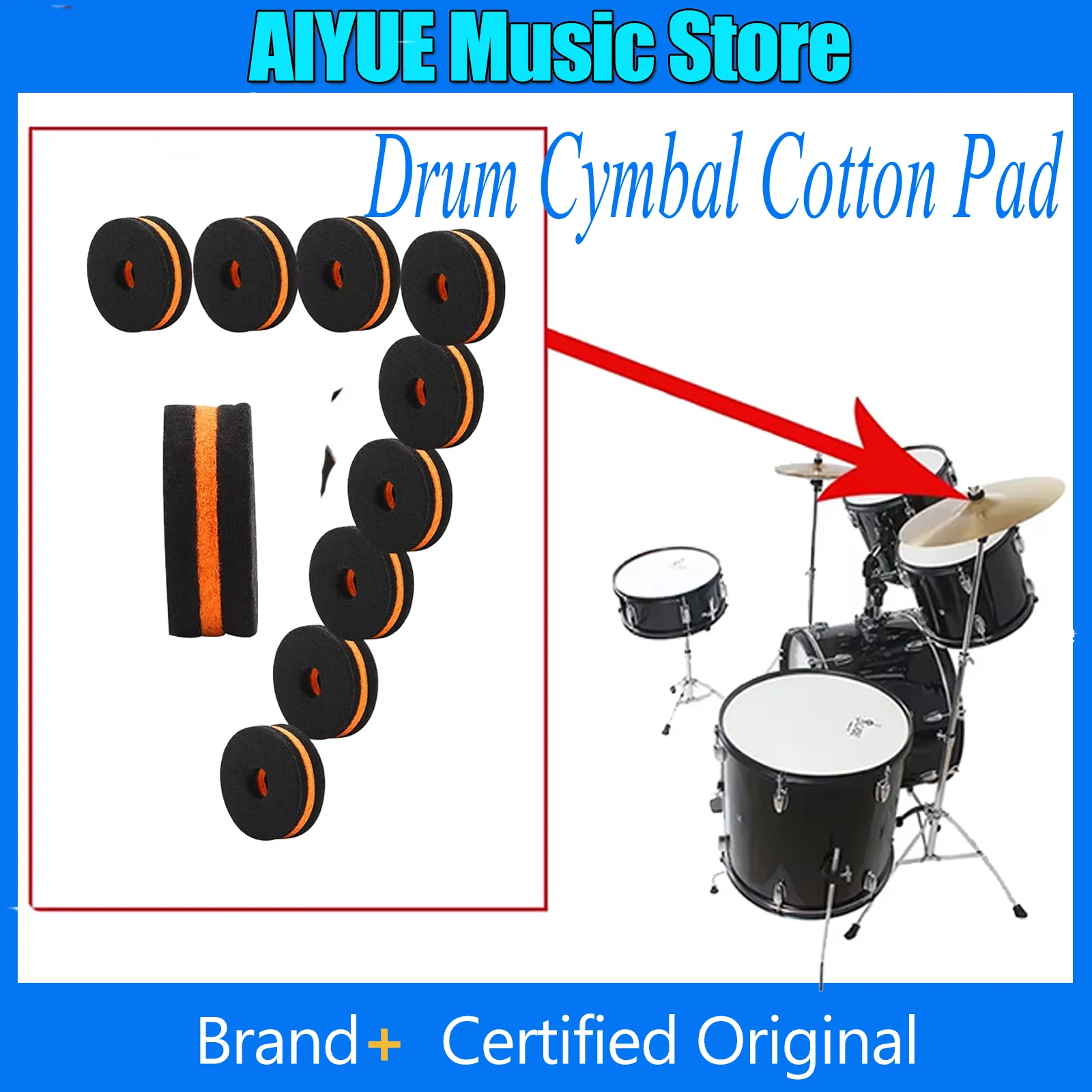 Набор из 10 хлопковых накладок для барабанных тарелок, подкладки-прокладки для подставок, сменные детали для ударных инструментов, легко переносить, прочные комплектующие
Набор из 10 хлопковых накладок для барабанных тарелок, подкладки-прокладки для подставок, сменные детали для ударных инструментов, легко переносить, прочные комплектующие