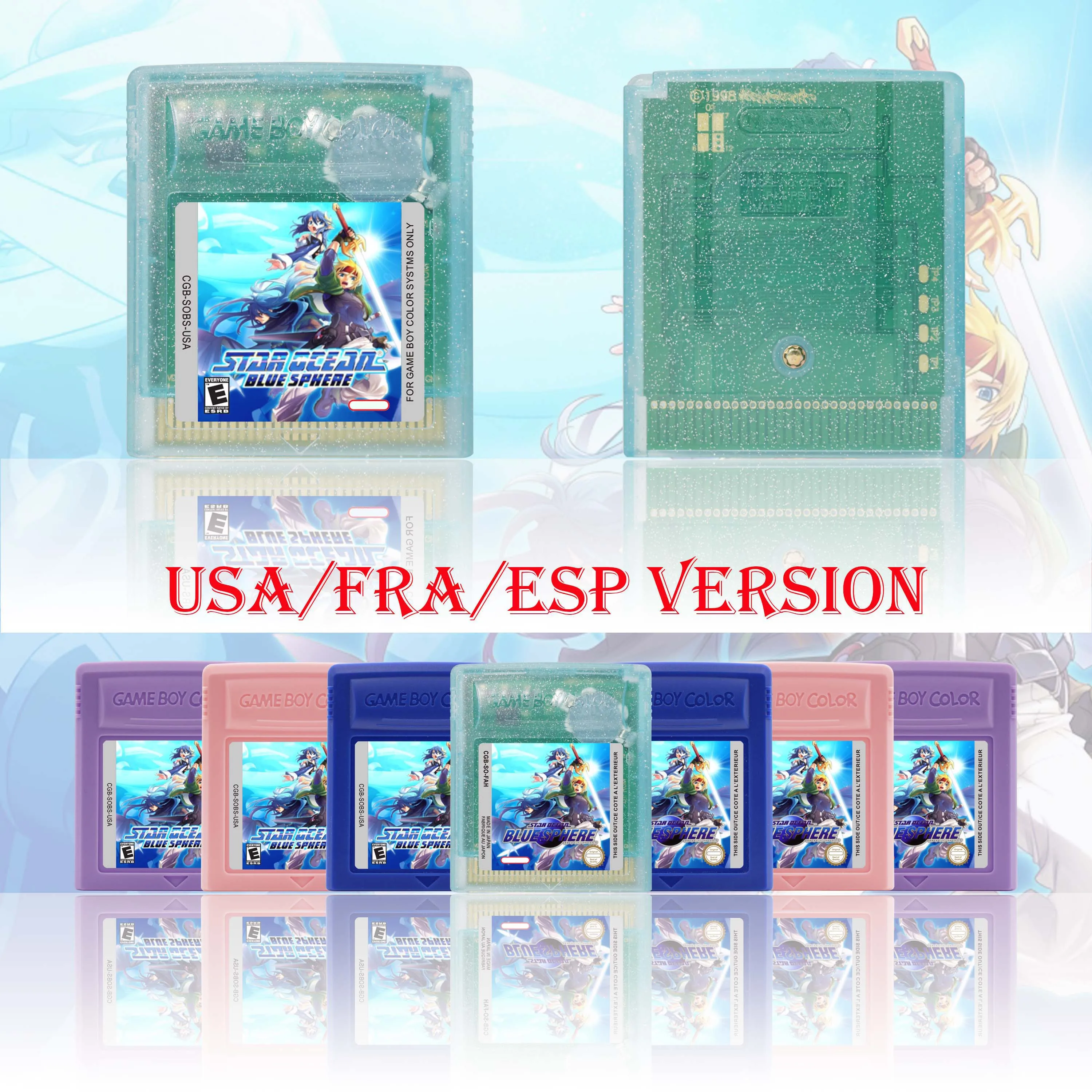 Star Ocean Blue Sphere GBC Game Cartridge 16 Bit Video Game Console Card High Quality GBC Video Game USA/FRA/ESP
Star Ocean Blue Sphere GBC Game Cartridge 16 Bit Video Game Console Card High Quality GBC Video Game USA/FRA/ESP