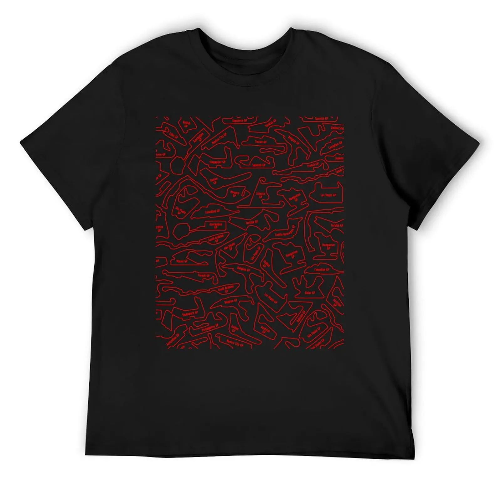 Black And Red 2023-2024 Race Tracks Pattern T-Shirt clothes oversized graphic tee fitted t shirts for men
Black And Red 2023-2024 Race Tracks Pattern T-Shirt clothes oversized graphic tee fitted t shirts for men
