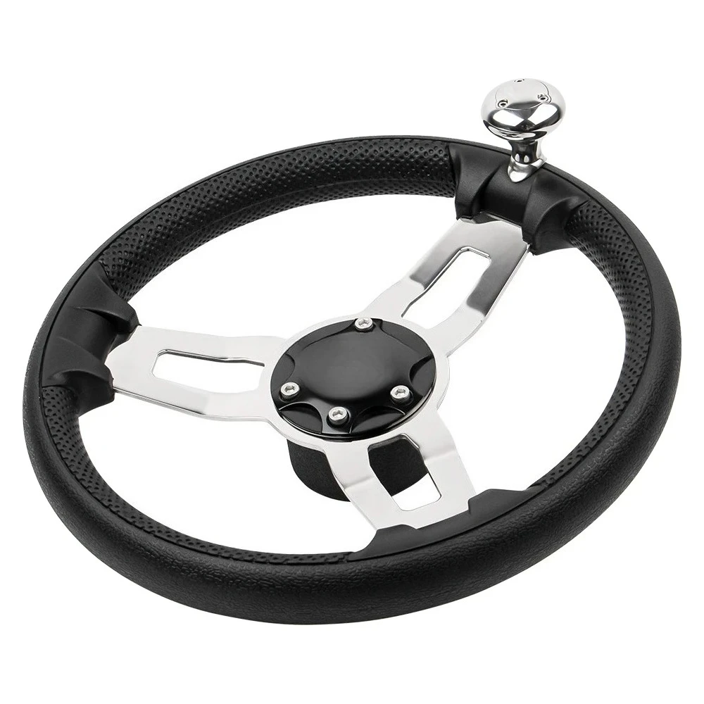 Marine Steering Wheel, 13.5" with Knob, Stainless Steel, Custom Logo Available, (Please Contact Us If You Need It)
Marine Steering Wheel, 13.5" with Knob, Stainless Steel, Custom Logo Available, (Please Contact Us If You Need It)