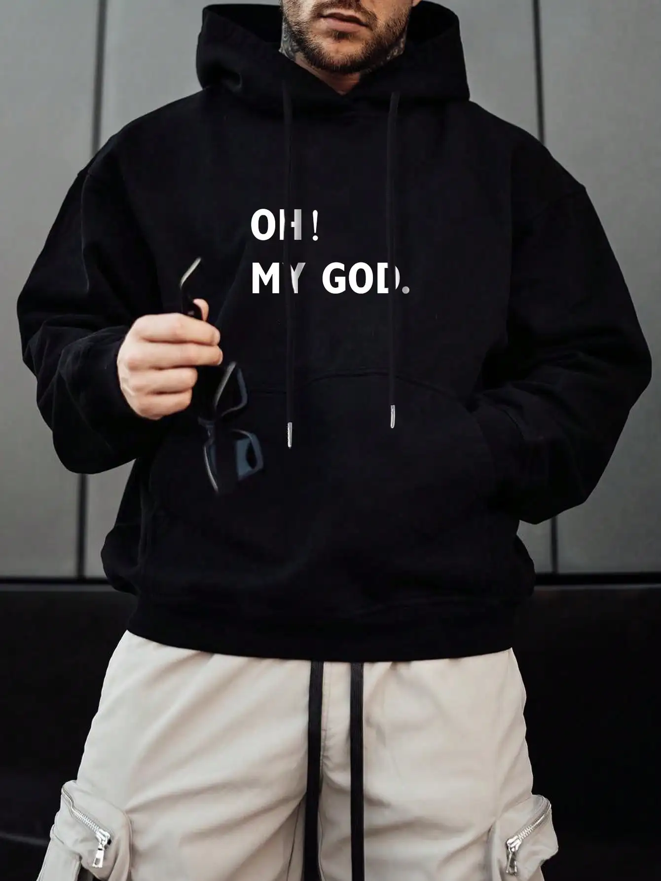 Oh My God Simple Art Slogan Design Mens Clothing Comfortable New Pullovers Autumn Sport Hoodies Male Pocket All-Match Streetwear
Oh My God Simple Art Slogan Design Mens Clothing Comfortable New Pullovers Autumn Sport Hoodies Male Pocket All-Match Streetwear