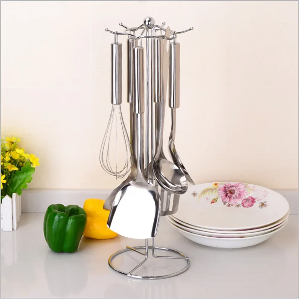 6-Hook Multi-functional Metal Plating Kitchen Spatula Spoon Turner Ladle Holder Stand Organizer Rack Shelf
6-Hook Multi-functional Metal Plating Kitchen Spatula Spoon Turner Ladle Holder Stand Organizer Rack Shelf
