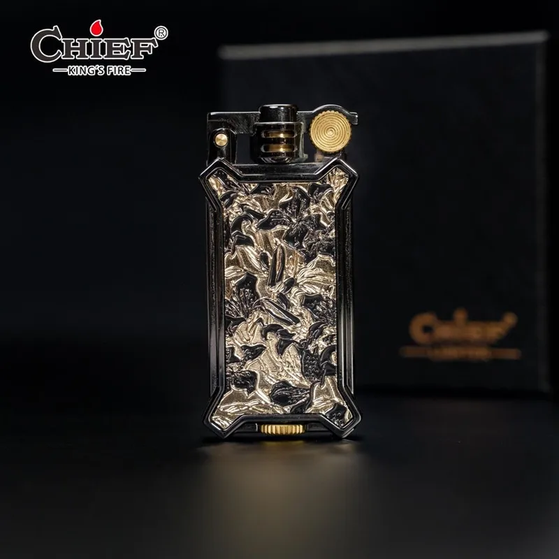 Chief Kerosiene Lighter Creative Mechanical Retro Carved Windproof Grinding Wheel Ignition Men's Personalized Gift Wholesale
Chief Kerosiene Lighter Creative Mechanical Retro Carved Windproof Grinding Wheel Ignition Men's Personalized Gift Wholesale