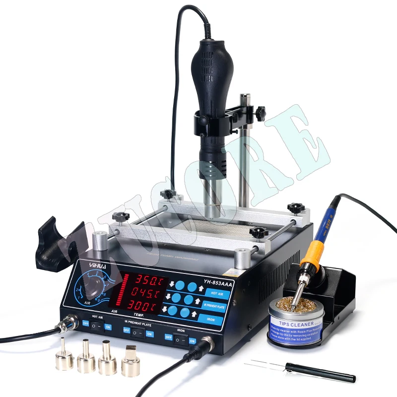 YIHUA 853AAA 1350 Вт паяльник термофена паяльная станция паяльная станция BGA переработка предварительный нагрев печатной платы
YIHUA 853AAA 1350 Вт паяльник термофена паяльная станция паяльная станция BGA переработка предварительный нагрев печатной платы