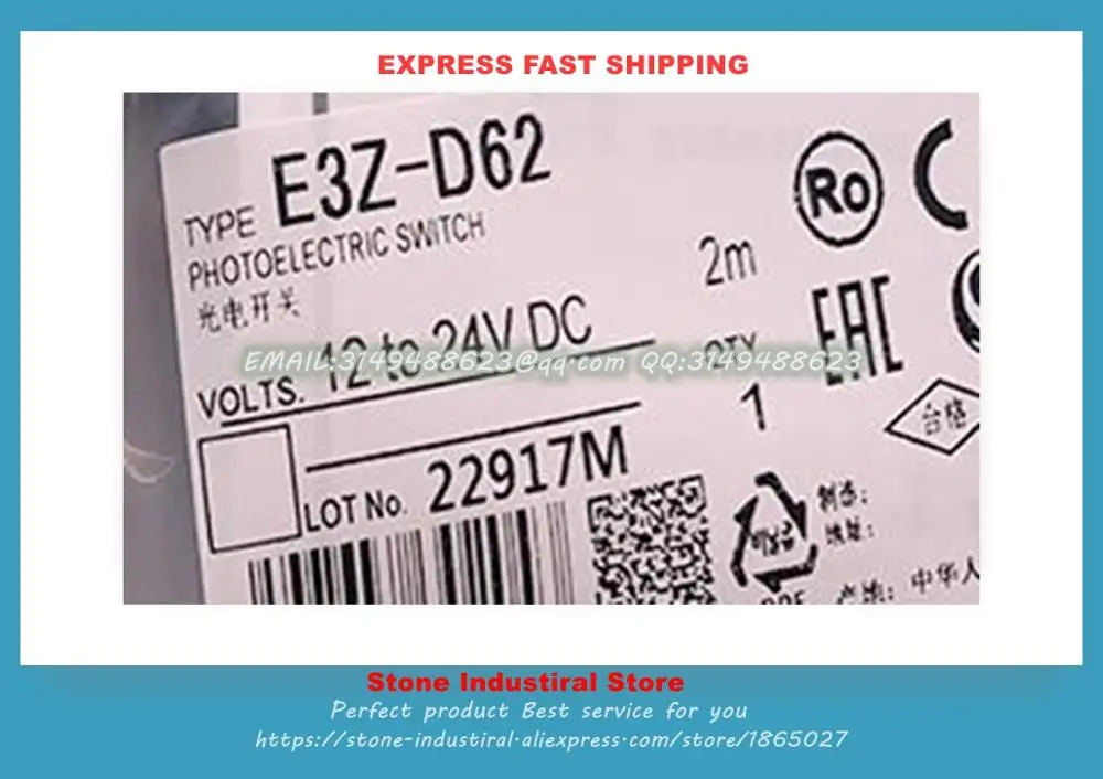 Фотоэлектрический переключатель E3Z-D61 E3Z-D62 E3Z-D81 E3Z-D82 E3Z-R61 E3Z-R82 E3Z-T61 E3Z-R62 E3Z-R81 Новый
Фотоэлектрический переключатель E3Z-D61 E3Z-D62 E3Z-D81 E3Z-D82 E3Z-R61 E3Z-R82 E3Z-T61 E3Z-R62 E3Z-R81 Новый