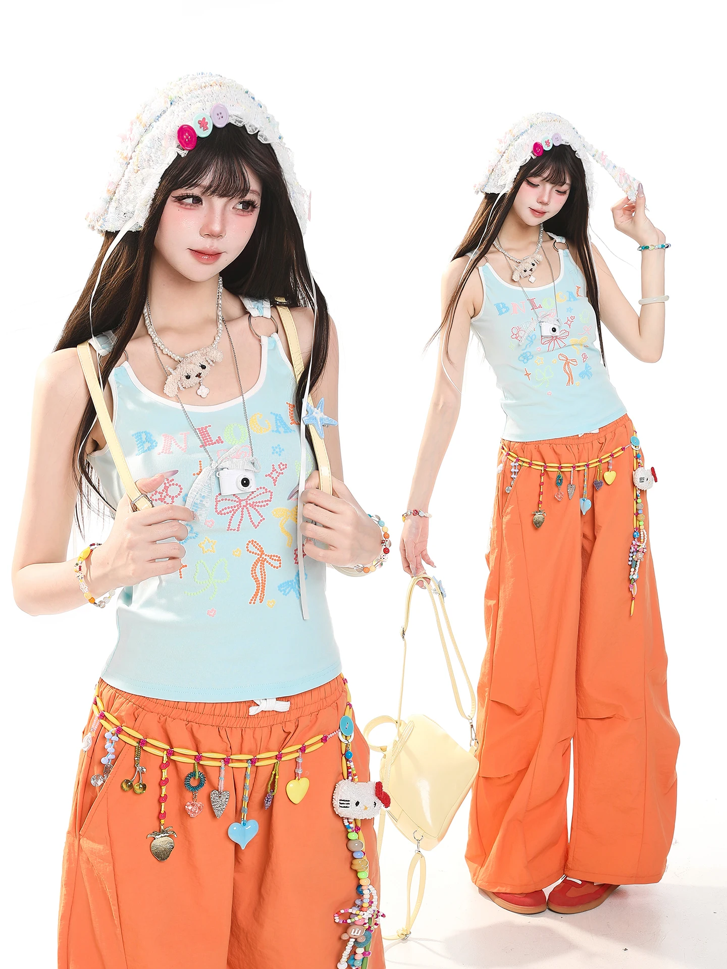Sweet Spicy Knot Strap Vest Women's Short Design Summer Slim Fit Outerwear Sleeveless Top Fashionable Unique
Sweet Spicy Knot Strap Vest Women's Short Design Summer Slim Fit Outerwear Sleeveless Top Fashionable Unique