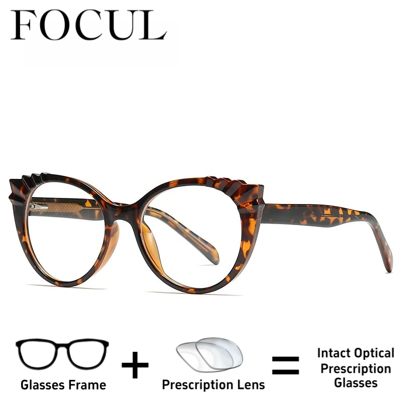 FOCUL Fashion Anti Blue Light Myopia Glasses Progressive Lens Photochromic Eyeglasses Women Customization Prescription Eyewear
FOCUL Fashion Anti Blue Light Myopia Glasses Progressive Lens Photochromic Eyeglasses Women Customization Prescription Eyewear