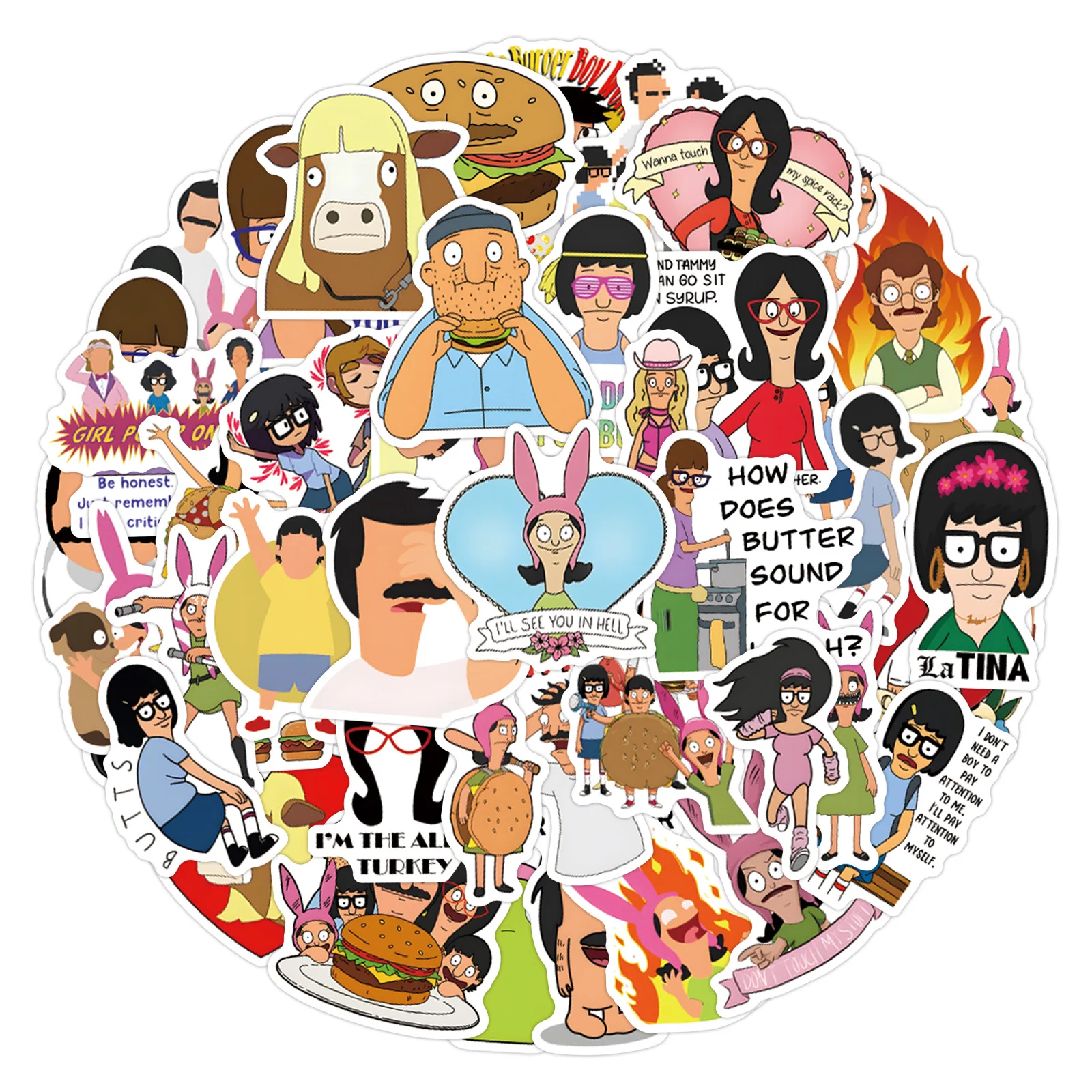 110 наклеек Bob's Burgers: граффити-стикеры для дневников, чехлов для телефонов, скрапбукинга, эстетичные наклейки ручной работы
110 наклеек Bob's Burgers: граффити-стикеры для дневников, чехлов для телефонов, скрапбукинга, эстетичные наклейки ручной работы