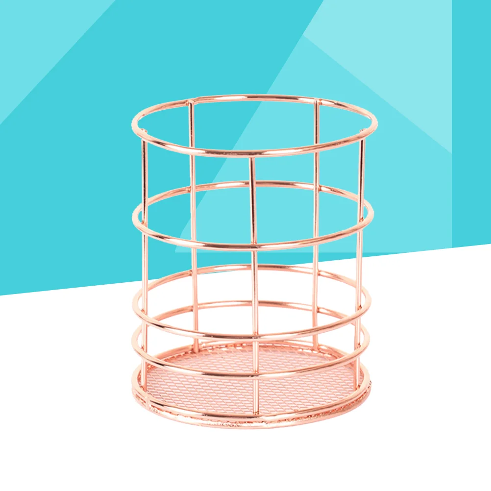 Wire Metal Desktop Pencil Holder Round Chopsticks Basket Stationery Organizer for Home Office School Use (Rose Gold)
Wire Metal Desktop Pencil Holder Round Chopsticks Basket Stationery Organizer for Home Office School Use (Rose Gold)