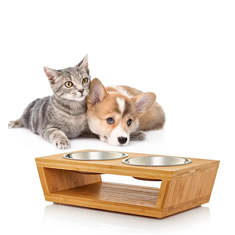 Custom Adjustable Height Bamboo Frame Pet Double Bowl Elevated Pet Bowl For Cats And Dogs
Custom Adjustable Height Bamboo Frame Pet Double Bowl Elevated Pet Bowl For Cats And Dogs