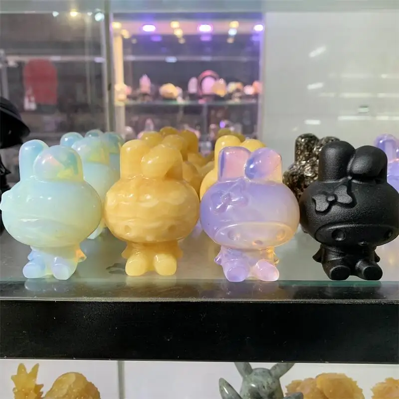 8cm Natural Crystal Cartoon Bear Carving Piece Healing Stone Tabletop Ornament Home Decor Children Gift 1pcs
8cm Natural Crystal Cartoon Bear Carving Piece Healing Stone Tabletop Ornament Home Decor Children Gift 1pcs