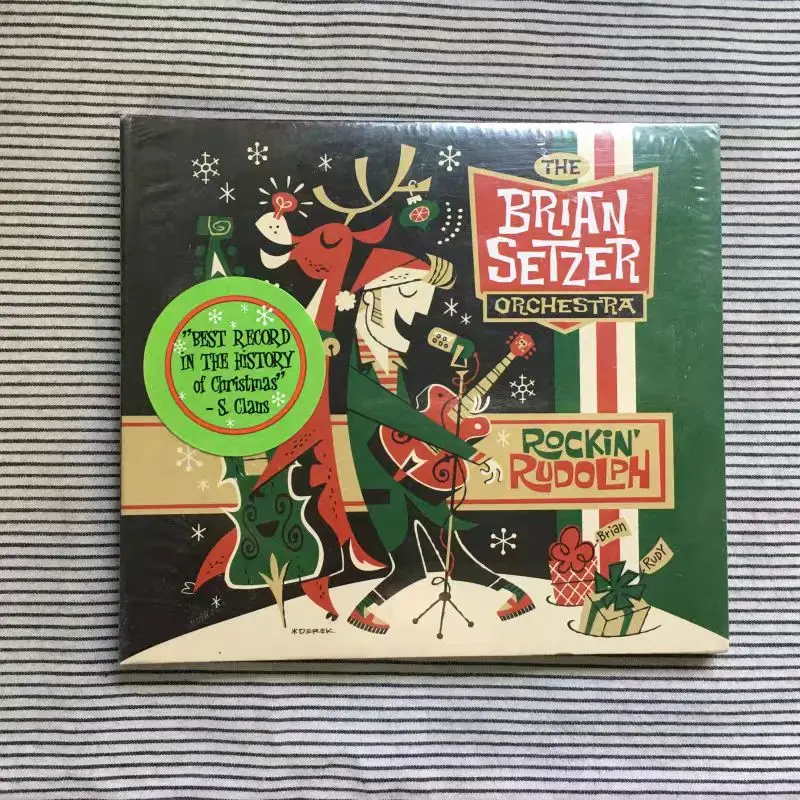 CD The Brian Setzer Orchestra – Rockin' Rudolph (2015, рождественский свинг/рокабилли CD, 12 треков, Surfdog Records)
CD The Brian Setzer Orchestra – Rockin' Rudolph (2015, рождественский свинг/рокабилли CD, 12 треков, Surfdog Records)