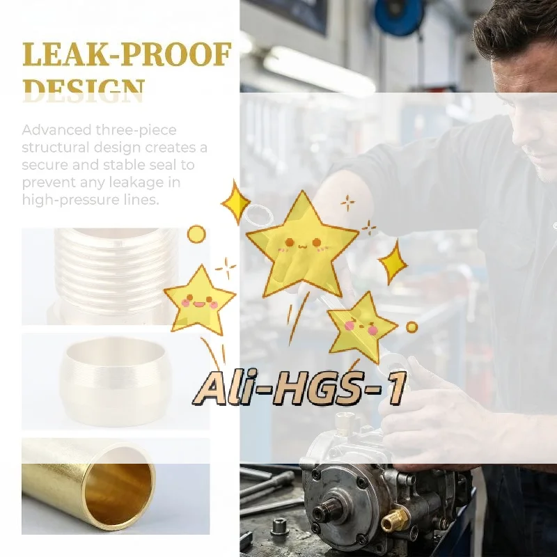 Brass Ferrule Fittings with CNC Liner Leak Resistant Sealing for 4 6 8mm Hose Tubing Laboratory Automotive
Brass Ferrule Fittings with CNC Liner Leak Resistant Sealing for 4 6 8mm Hose Tubing Laboratory Automotive