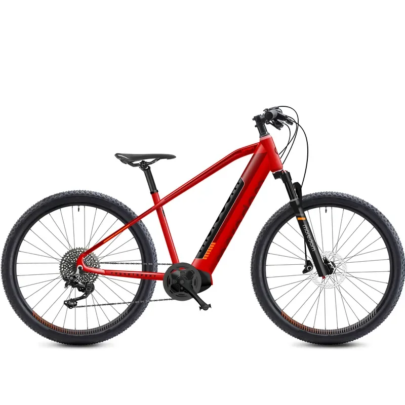 New 250W Mid Motor Electric Mountain Bike 10S Derailleur 36V13A Hydraulic Disc Brake 27.5'' Aluminum Frame Suspension Fork
New 250W Mid Motor Electric Mountain Bike 10S Derailleur 36V13A Hydraulic Disc Brake 27.5'' Aluminum Frame Suspension Fork