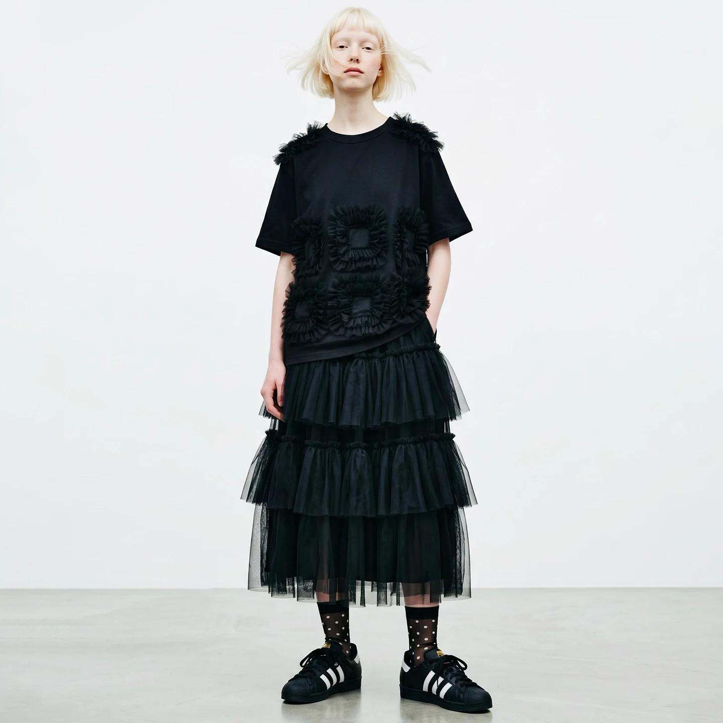 imakokoni Spring Japanese Mesh High Waist Medium Length A-line Half length Skirt Women's Elastic Forest Black Cake Skirt 265434
imakokoni Spring Japanese Mesh High Waist Medium Length A-line Half length Skirt Women's Elastic Forest Black Cake Skirt 265434
