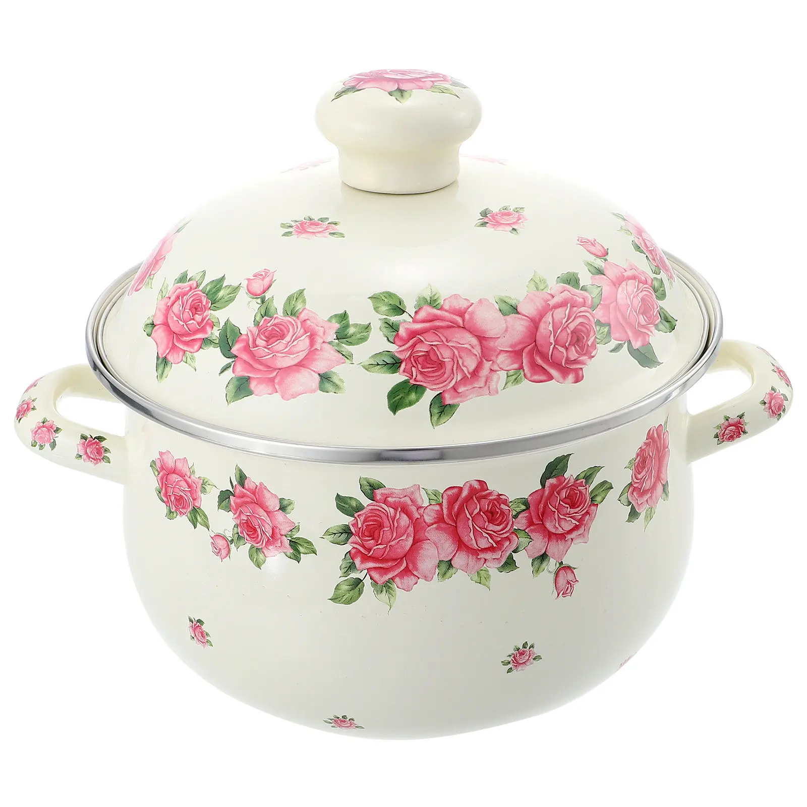 Double Handle Enamel Stew Pot Retro Pattern Heat-Resistant Nonstick Stockpot Household Cooking Pot for Gas Stove
Double Handle Enamel Stew Pot Retro Pattern Heat-Resistant Nonstick Stockpot Household Cooking Pot for Gas Stove