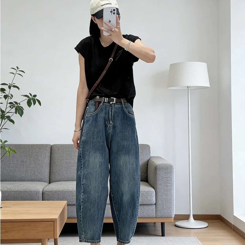 Женские винтажные мешковатые брюки-карго, высокая талия, широкие брюки, повседневные, свободный крой, ретро, брюки-бананы, миниатюрный комфорт, Y2k
Женские винтажные мешковатые брюки-карго, высокая талия, широкие брюки, повседневные, свободный крой, ретро, брюки-бананы, миниатюрный комфорт, Y2k