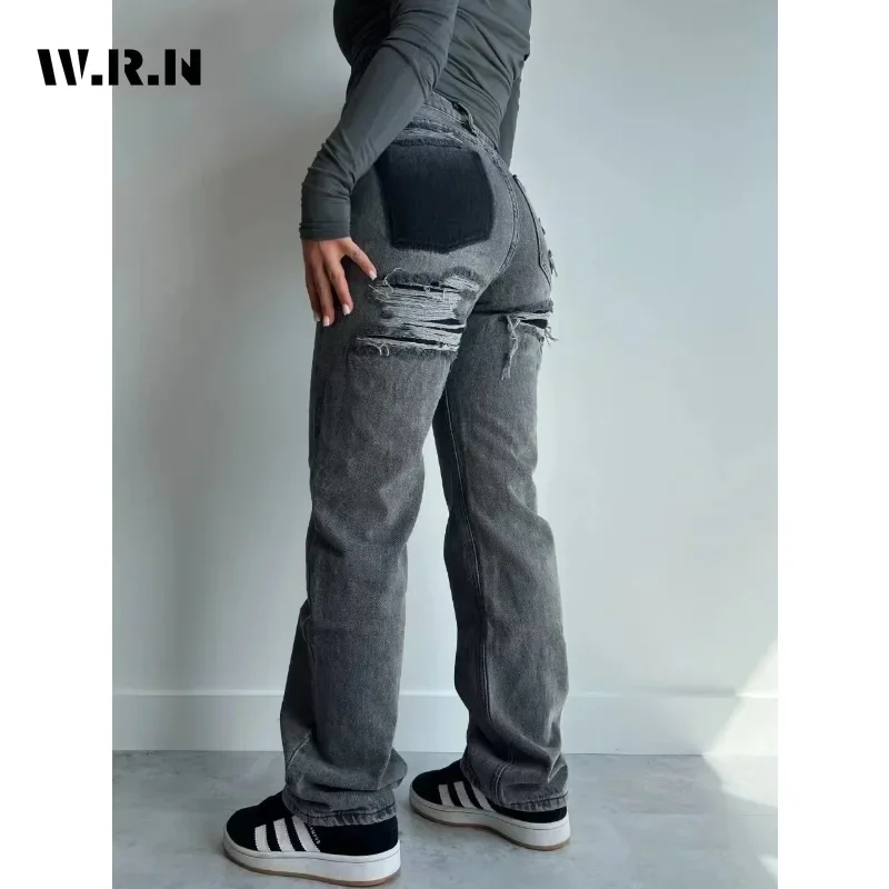 Ripped Y2K Baggy 2000s Denim Trouser Washed Vintage Casual Minimalist Pants Grunge Street Retro High Waist Patchwork Jeans
Ripped Y2K Baggy 2000s Denim Trouser Washed Vintage Casual Minimalist Pants Grunge Street Retro High Waist Patchwork Jeans