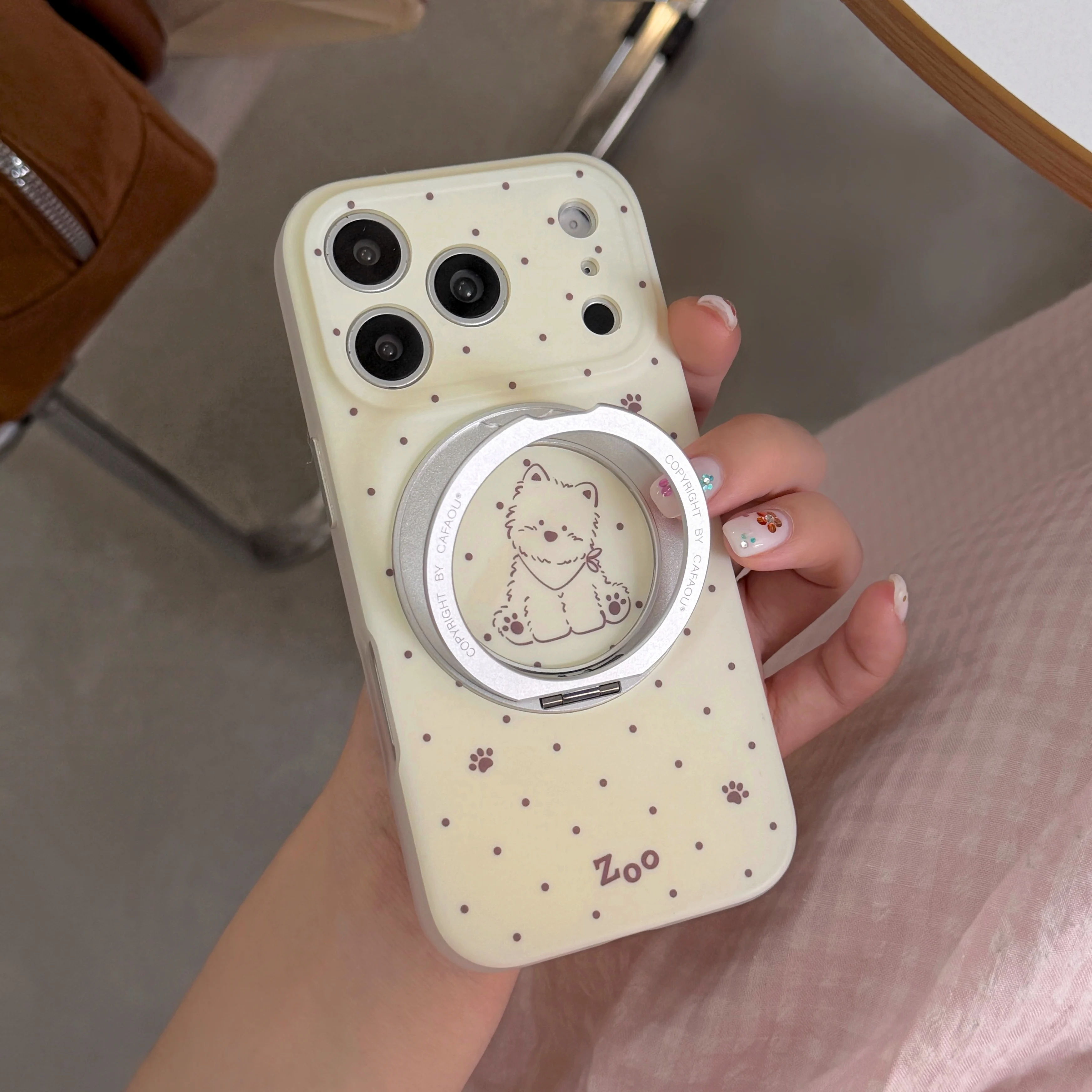 Fashion Cute Westie Dog Print Phone Case with Rotating Ring Stand for iPhone 15 16 17 Pro Max Soft Shockproof Cover
Fashion Cute Westie Dog Print Phone Case with Rotating Ring Stand for iPhone 15 16 17 Pro Max Soft Shockproof Cover