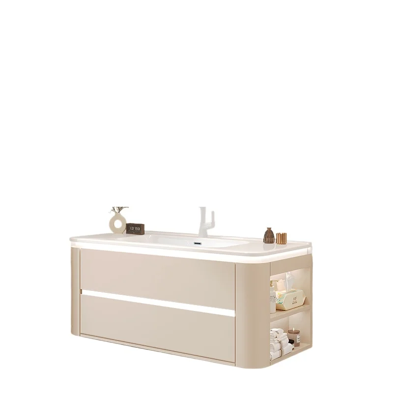 Cream Wind Bathroom Cabinet Skin Feeling Corian Integrated Basin Washbasin Cabinet Combined Toilet Washbasin Cabinet Wash
Cream Wind Bathroom Cabinet Skin Feeling Corian Integrated Basin Washbasin Cabinet Combined Toilet Washbasin Cabinet Wash