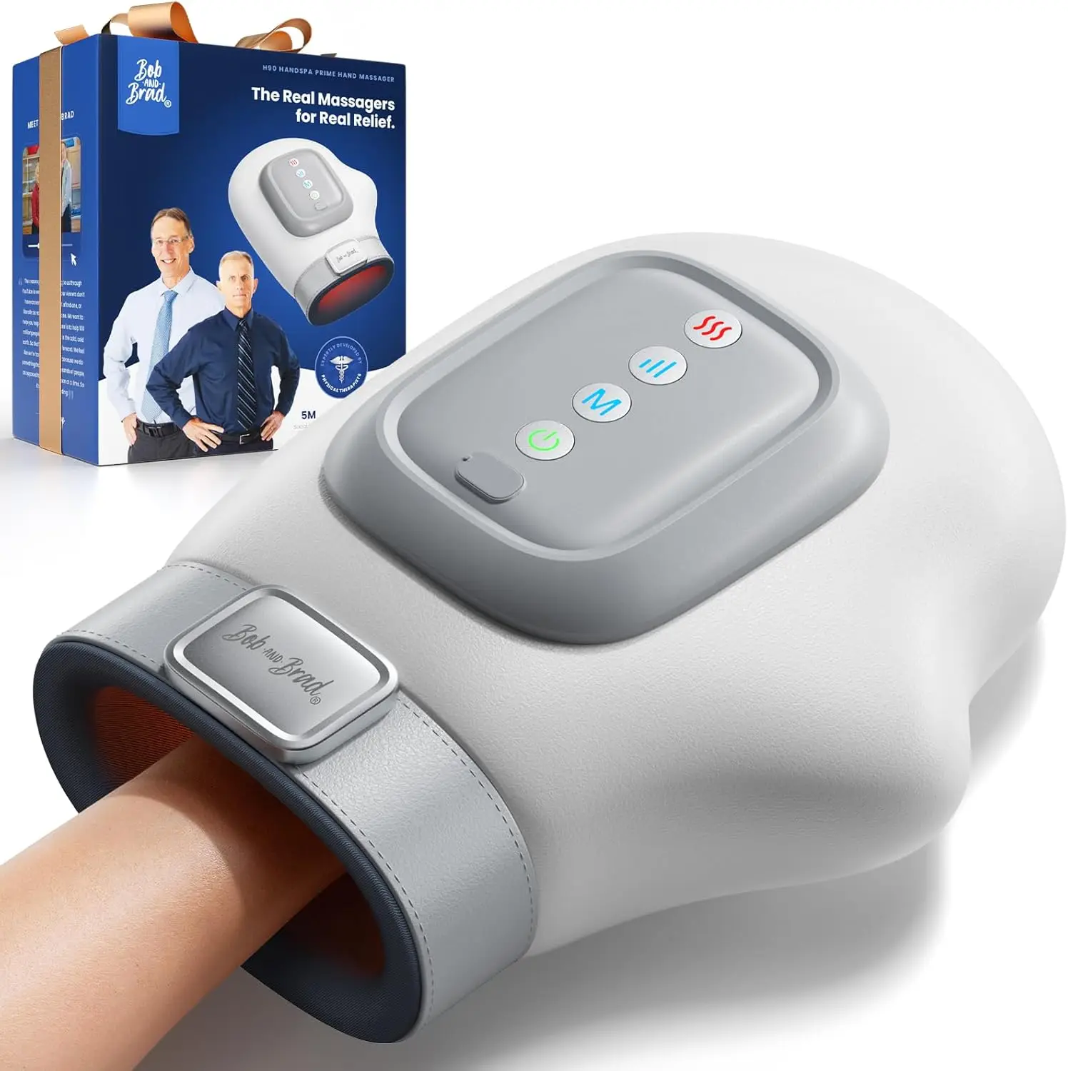 Heated Hand Massager with Compression for Arthritis Pain Relief, Portable Cordless Design with 5 Intensity Levels
Heated Hand Massager with Compression for Arthritis Pain Relief, Portable Cordless Design with 5 Intensity Levels