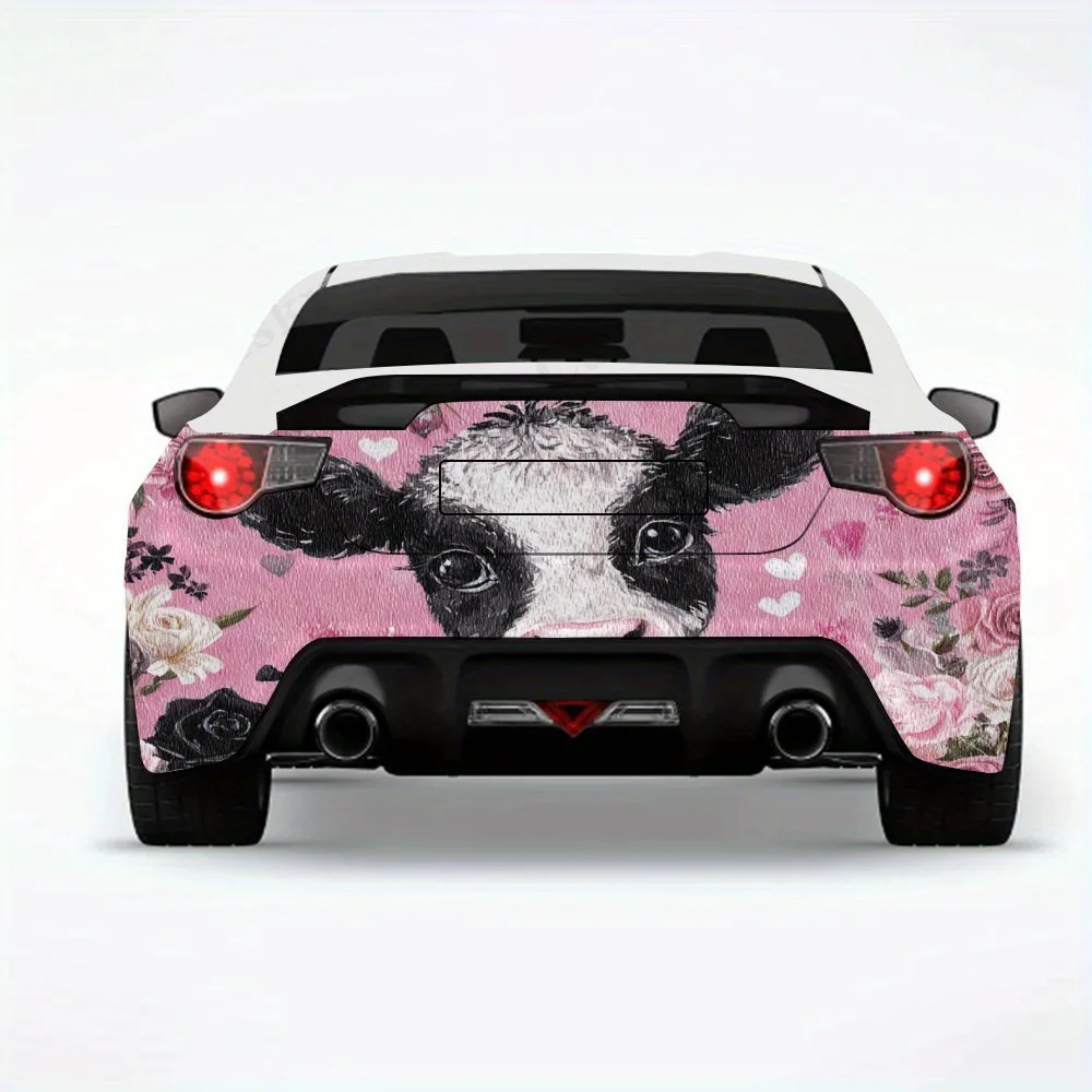 Корова с цветами и бантиками - виниловая наклейка на заднюю часть автомобиля, водонепроницаемые самоклеящиеся виниловые наклейки для хвоста автомобиля и бампера, декор
Корова с цветами и бантиками - виниловая наклейка на заднюю часть автомобиля, водонепроницаемые самоклеящиеся виниловые наклейки для хвоста автомобиля и бампера, декор