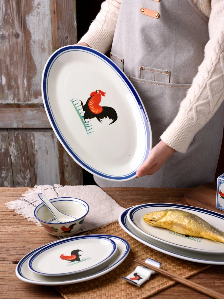 Retro Sle Large Size Chien aped Sted Fi Plate Restaurant Commercial Use Long Plate Cerc Material Animal Series ...
Retro Sle Large Size Chien aped Sted Fi Plate Restaurant Commercial Use Long Plate Cerc Material Animal Series ...