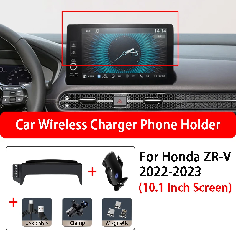 GPS Car Screen Wireless Charging Mobile Phone Holder Base For Honda ZR-V 2022-2023 10.1 Inch Screen Car Styling Accessories
GPS Car Screen Wireless Charging Mobile Phone Holder Base For Honda ZR-V 2022-2023 10.1 Inch Screen Car Styling Accessories